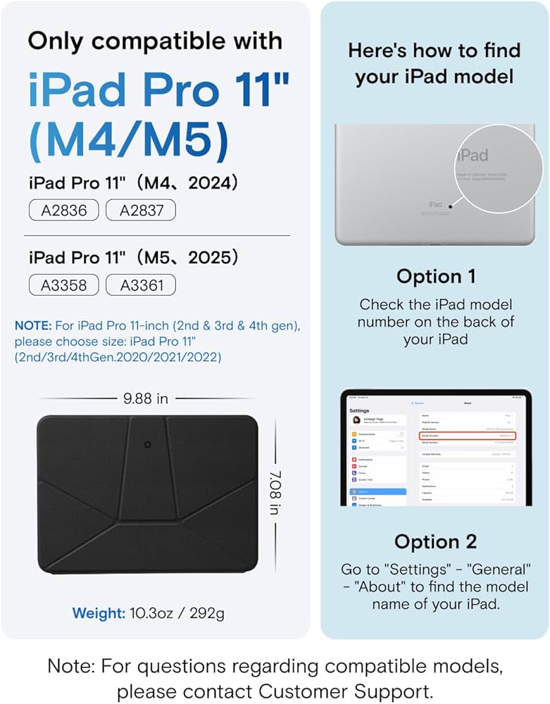Amazon.com: MOFT Dynamic Folio Case for iPad Pro 11- inch (M5 2025