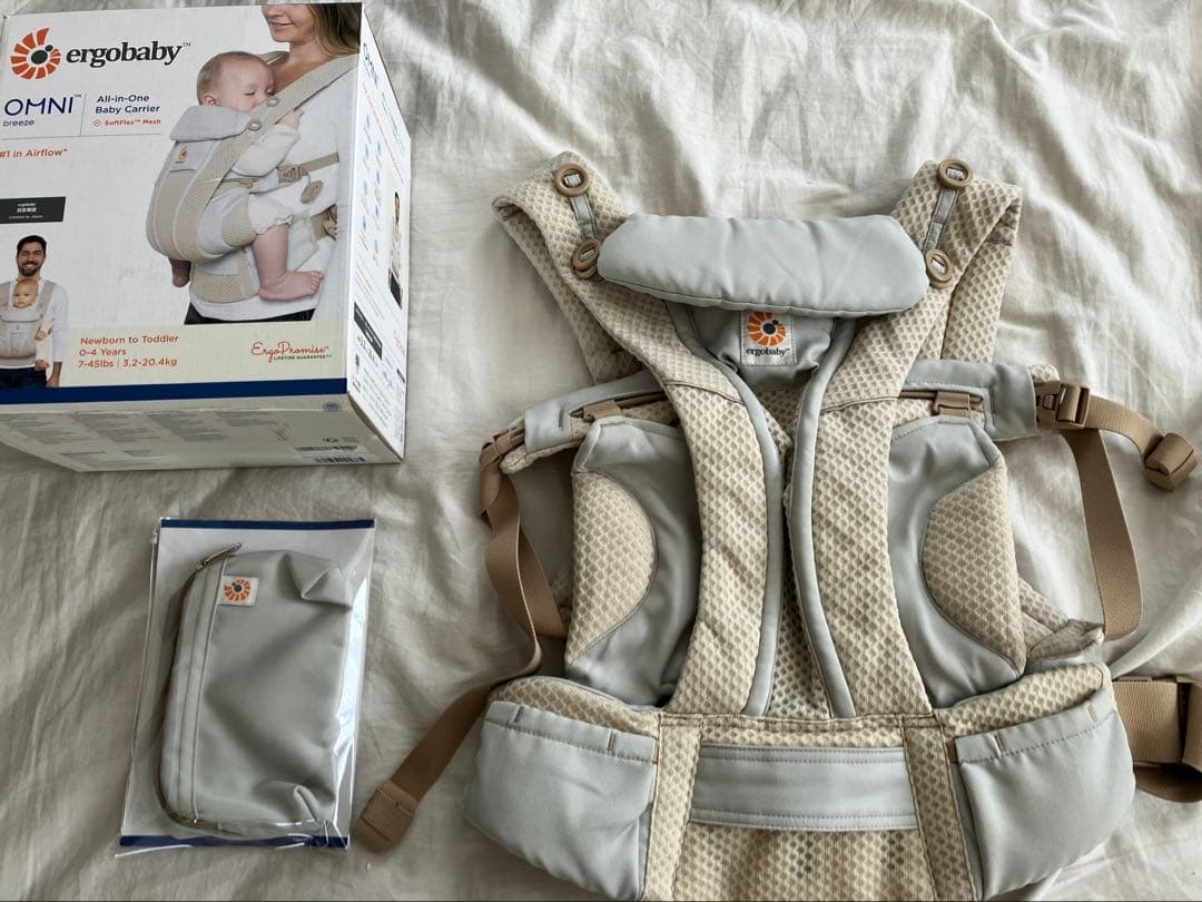 コニーのおまけつき　エルゴベビー　抱っこ紐　オムニブリーズ　サンドベージュ エルゴベビー OMNI Breeze (オムニブリーズ) | エルゴベビー
